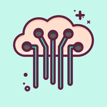 Icon Internet of Things. related to Machine Learning symbol. MBE style. sim.. 스톡 일러스트