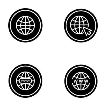 Icon internet vector Stock Illustration