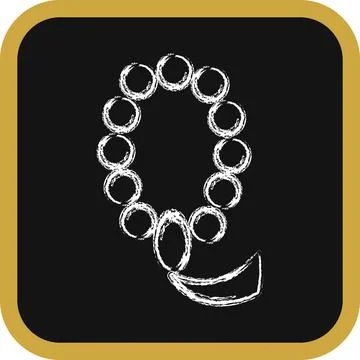 Icon islamic beads. Islamic elements of Ramadhan, Eid Al Fitr, Eid Al Adha... Stock Illustration