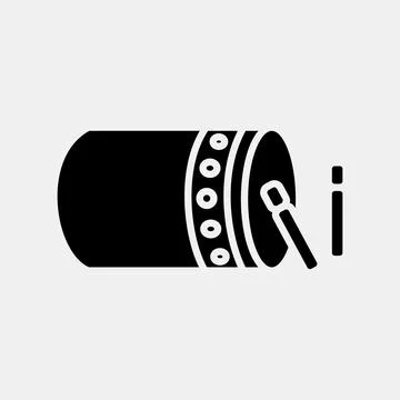 Icon islamic drum. Islamic elements of Ramadhan, Eid Al Fitr, Eid Al Adha. .. Illustrazione stock
