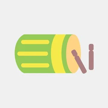 Icon islamic drum. Islamic elements of Ramadhan, Eid Al Fitr, Eid Al Adha. .. Stock Illustration