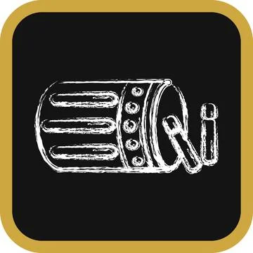 Icon islamic drum. Islamic elements of Ramadhan, Eid Al Fitr, Eid Al Adha. .. Stock Illustration