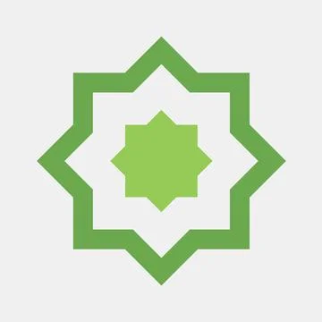 Icon islamic ornament. Islamic elements of Ramadhan, Eid Al Fitr, Eid Al Ad.. Stock Illustration