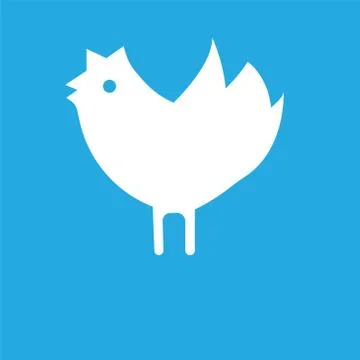 Icon isolated on blue background Stock Illustration