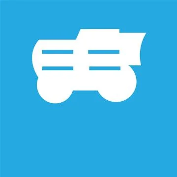 Icon isolated on blue background Stock Illustration