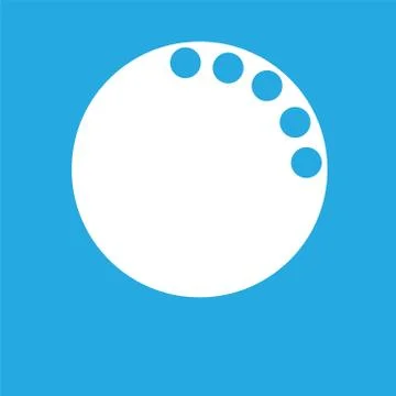 Icon isolated on blue background Stock Illustration