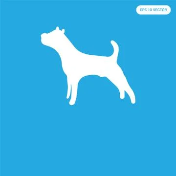 Icon isolated on blue background Free Stock Illustration