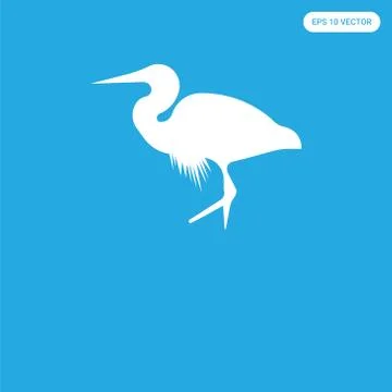Icon isolated on blue background Free Stock Illustration