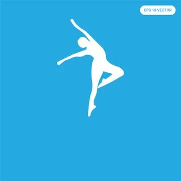 Icon isolated on blue background Free Stock Illustration