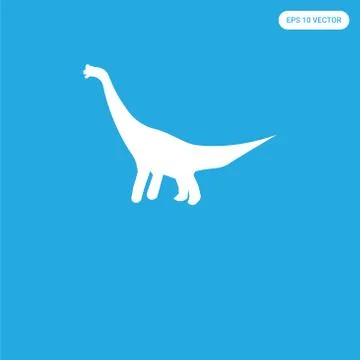 Icon isolated on blue background Free Stock Illustration