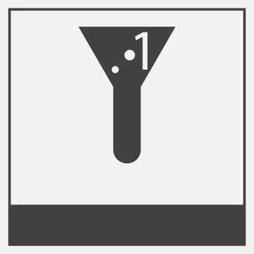 Icon isolated on white background Free Stock Illustration