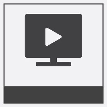 Icon isolated on white background Free Stock Illustration