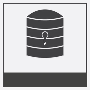 Icon isolated on white background Free Stock Illustration
