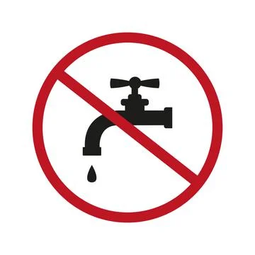 Icon it is forbidden to drink Stock Illustration
