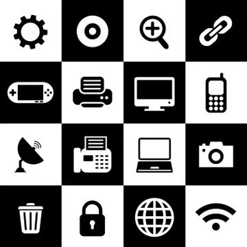 Icon it set Stock Illustration