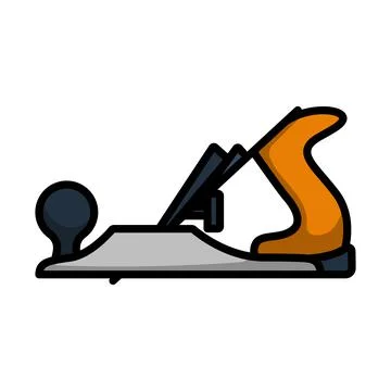 Icon Of Jack-plane Stock Illustration