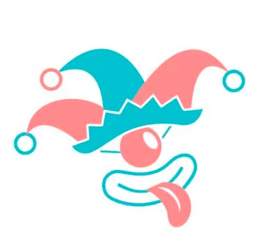 Icon of the jester Stock Illustration
