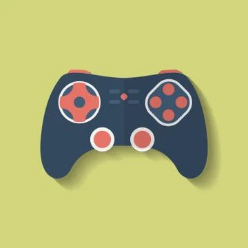 Icon of Joystick, controller, game pad. Flat style Ilustración de archivo