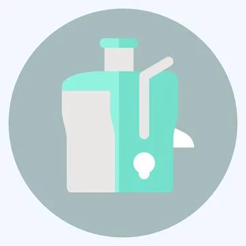 Icon Juice Maker - Flat Style - Simple illustration,Editable stroke 스톡 일러스트