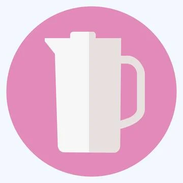 Icon Juicer - Flat Style - Simple illustration,Editable stroke Illustrazione stock