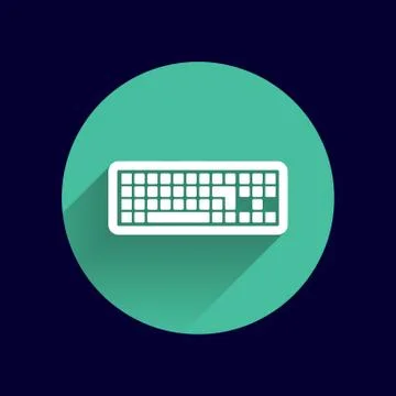 Icon keyboard laptop input put key alphabet tool Stock Illustration