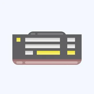 Icon Keyboard. suitable for Computer Components symbol. flat style. simple de Stock Illustration