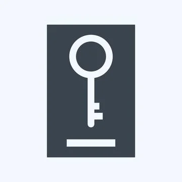 Icon Keywording. suitable for digital web symbol. glyph style. simple design  Stock Illustration