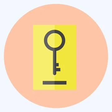 Icon Keywording. suitable for digital web symbol. flat style. simple design e Illustrazione stock