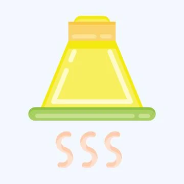 Icon Kitchen Hood. suitable for Kitchen Appliances symbol. flat style. simple Stock Illustration