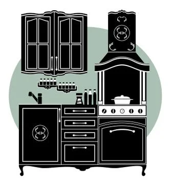 Icon of kitchen Stock Illustration