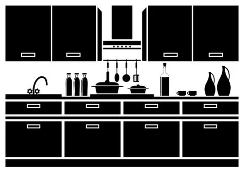Icon of kitchen Stock Illustration