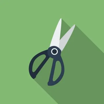 Icon of Kitchen Scissors. Flat style Stock Illustration