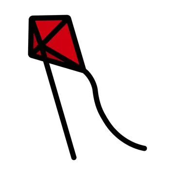 Icon Of Kite Illustrazione stock