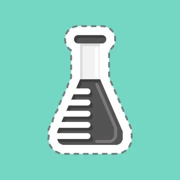 Icon Lab Tested. related to CBD Oil symbol. simple design editable. simple .. Stock Illustration