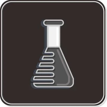 Icon Lab Tested. related to CBD Oil symbol. simple design editable. simple .. 库存插图