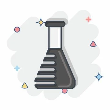 Icon Lab Tested. related to CBD Oil symbol. simple design editable. simple .. Stock Illustration