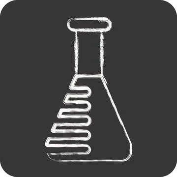 Icon Lab Tested. related to CBD Oil symbol. simple design editable. simple .. Stock Illustration