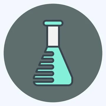 Icon Lab Tested. related to CBD Oil symbol. simple design editable. simple .. Illustrazione stock