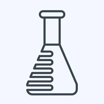 Icon Lab Tested. related to CBD Oil symbol. simple design editable. simple .. Stock Illustration