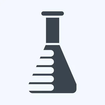 Icon Lab Tested. related to CBD Oil symbol. simple design editable. simple .. Stock Illustration