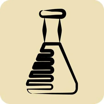 Icon Lab Tested. related to CBD Oil symbol. glyph style. simple design edit.. 库存插图