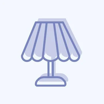 Icon Lamp. suitable for web interface symbol. two tone style. simple design e Stock Illustration