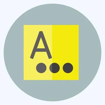 Icon Language &amp; input. suitable for Mobile Apps symbol. flat style. simple de Stock Illustration