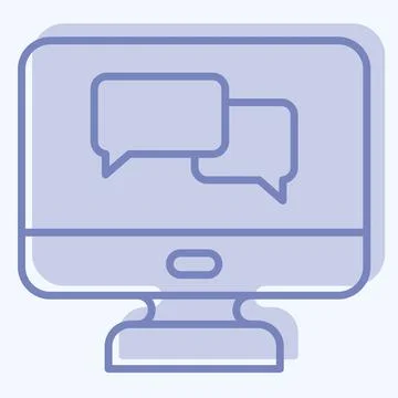 Icon Language Tutorial. related to Learning symbol. two tone style. simple .. Stock Illustration