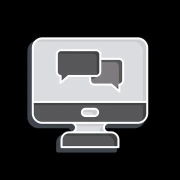 Icon Language Tutorial. related to Learning symbol. glossy style. simple de.. Stock Illustration