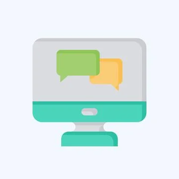 Icon Language Tutorial. related to Learning symbol. flat style. simple desi.. Stock Illustration