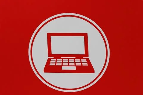 Icon laptop Stock Photos