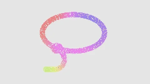 Icon lasso is made up of LED square shapes that shimmer and flicker. There are Stock Footage 297842621