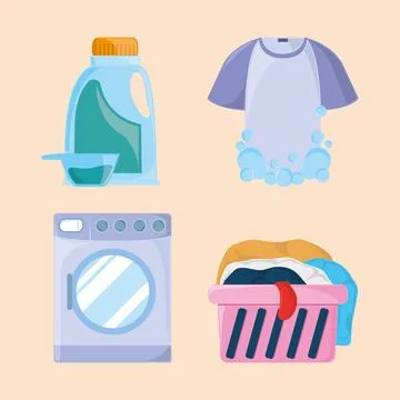 Icon laundry washer Stock Illustration