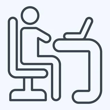 Icon Learner. related to Development symbol. line style Stock Illustration